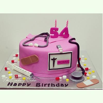 Nurse Cake - Cake by The Pinkery Cake