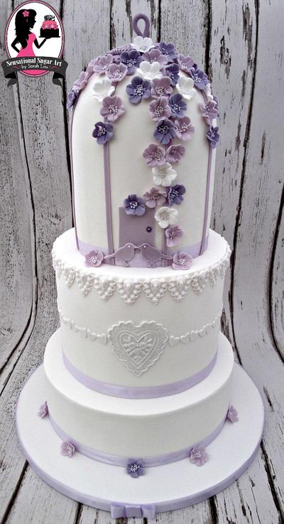 3 Tier Birdcage wedding cake - Cake by Sensational Sugar Art by Sarah Lou
