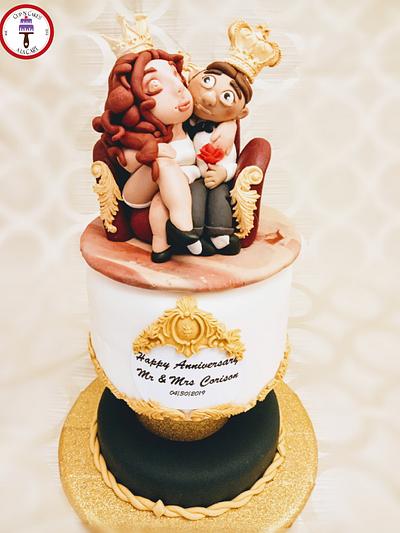 KING & QUEEN of the Day! - Cake by Cup N Cakes a la C'ART by Karen
