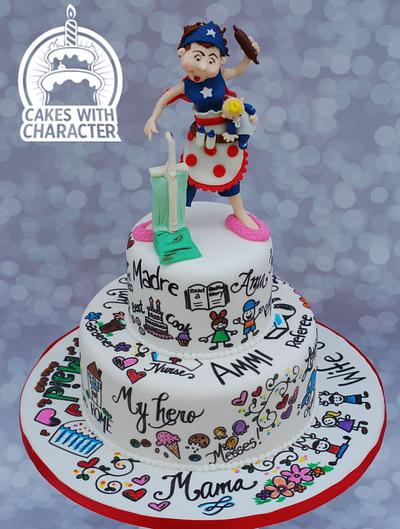 Super Mom for Mothers Day! - Cake by Jean A. Schapowal