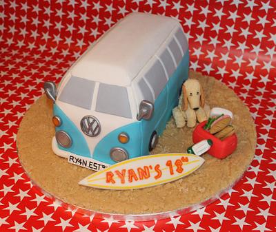 My Beach Themed Campervan Cake - Cake by Cake Creations By Hannah