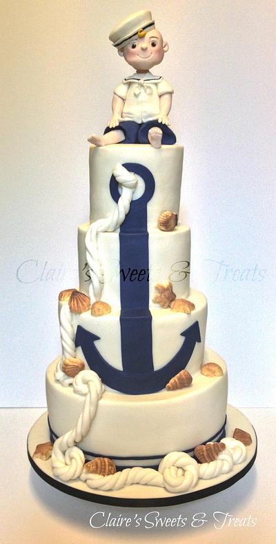 A Nautical Christening - Cake by clairessweets