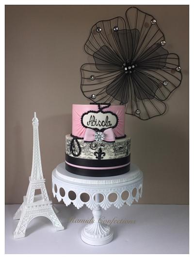 Paris Themed Cake - Cake by Ramids
