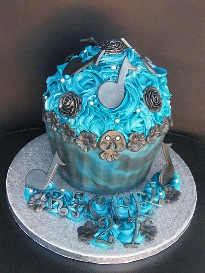Gothic Giant Cupcake - Cake by Shirley Jones 