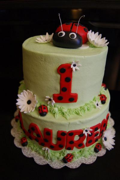Lady Bug 1st birthday cake - Cake by littlejo