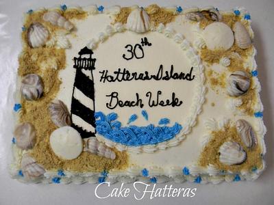 30 Years of Vacations on Hatteras Island - Cake by Donna Tokazowski- Cake Hatteras, Martinsburg WV