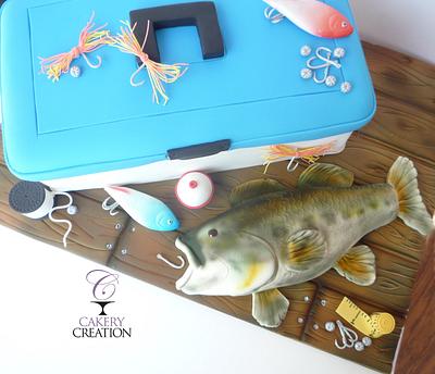 Fish and tackle box cake - Cake by Cakery Creation Liz Huber