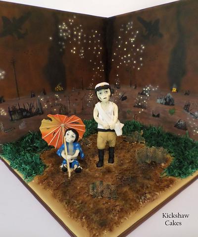 Grave of the Fireflies - Studio Ghibli Collaboration - Cake by Kickshaw Cakes