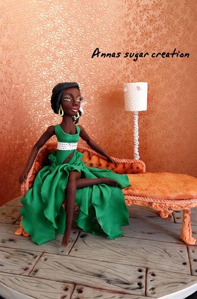 Black Lady. - Cake by Anna