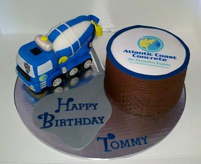 Cement Mixer - Cake by Kimberly Cerimele