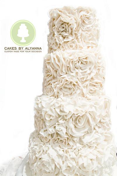 Rosettes - Cake by cakes by alyanna