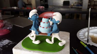 smurfs topper - Cake by samie