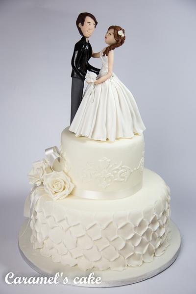 Wedding cake - Cake by Caramel's Cake di Maria Grazia Tomaselli