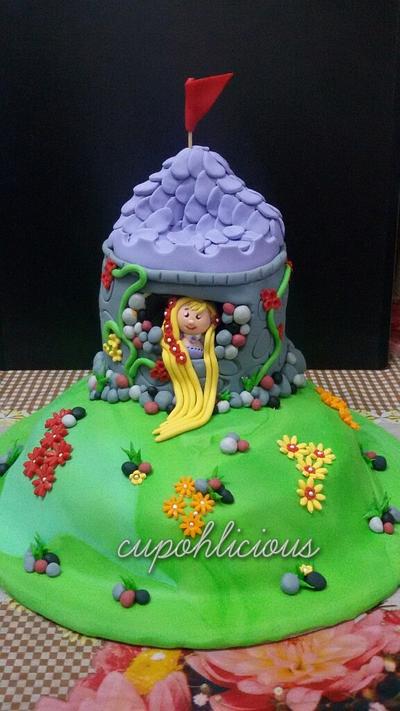 Rapunzel themed strawberry cake - Cake by Dr Archana Diwan