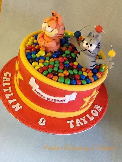 Garfield and Nermal ball pool - Cake by Amber Catering and Cakes