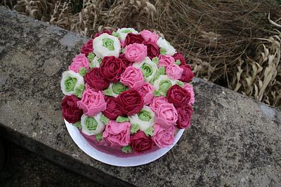 Buttercream bouquet - Cake by Aurélie's Cakes