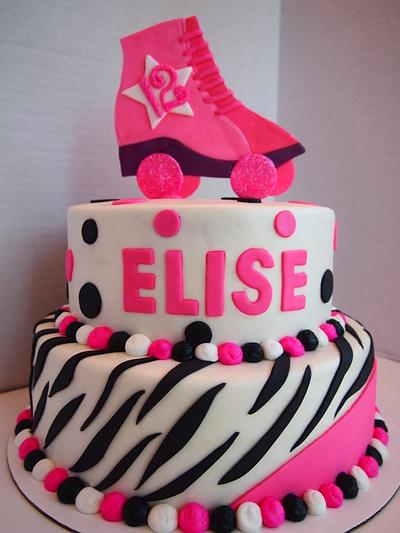 SKATE CAKE FOR ELISE - Cake by Christie's Custom Creations(CCC)