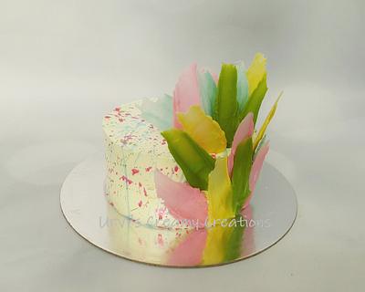 Brushstroke cake - Cake by Urvi Zaveri 
