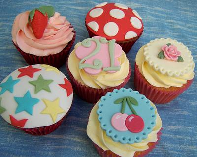 More Cath Kidston inspired Cupcakes!! for 21st - Cake by Sandra's cakes