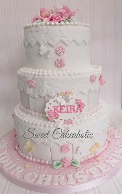 My grand daughter's christening cake - Cake by SweetCakeaholic1