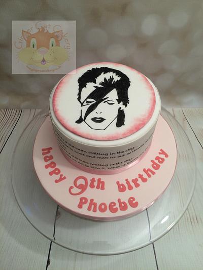 David Bowie cake - Cake by Elaine - Ginger Cat Cakery 