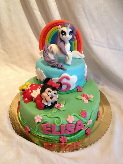 Minnie and Rarity - Cake by Eri Cake Maybe