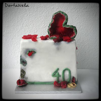 Cake with ruby - Cake by DortaNela