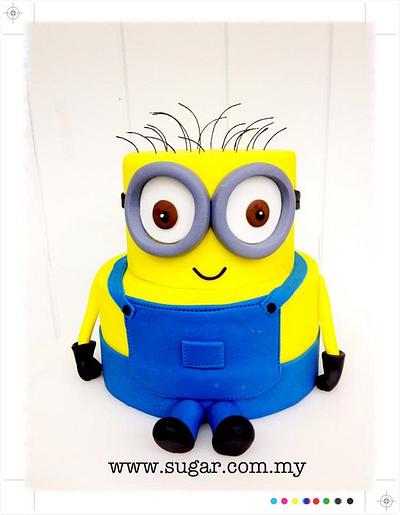 Our version of a minion tiered cake - Cake by weennee