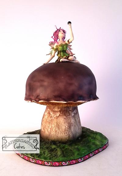 Fairy on a mushroom - Cake by Flappergasted Cakes