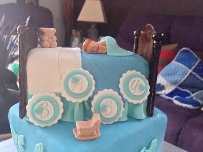 Baby Bed Cake - Cake by Sweet Creative Cakes by Jena