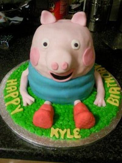 Goerge pig - Cake by Carrie Allan