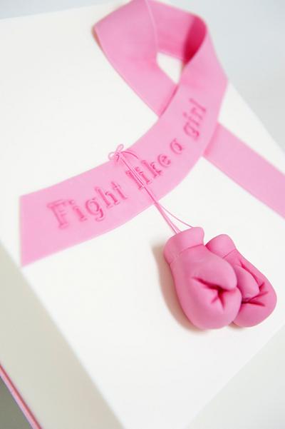 Fight - Go Pink Collaboration - Cake by Caroline Nagorcka - Sculptress of Cakes