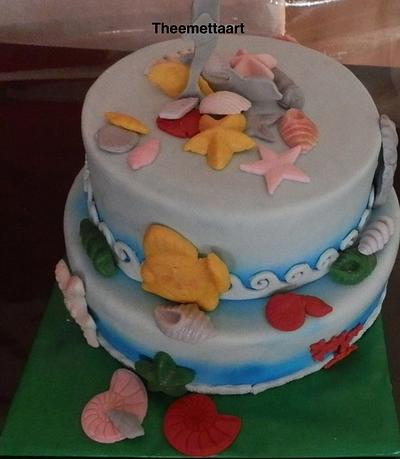 Dolphin cake style 2 - Cake by Blueeyedcakegirl