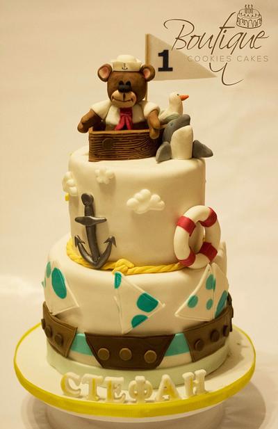 Teddy bear Sailor - Cake by Boutique Cookies Cakes