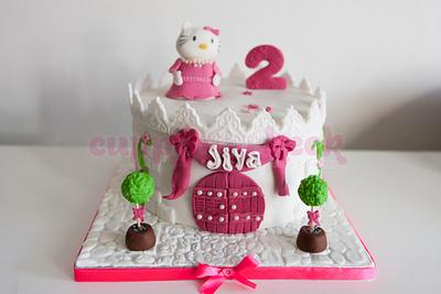 Hello Kitty castle cake - Cake by Cuppy And Keek