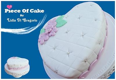 Heart cake, sugar paste - Cake by Piece of cake by Lidia Di Gregorio (Italian cakes)