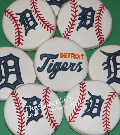 Detroit Tigers Baseball cookies - Cake by Julie Tenlen