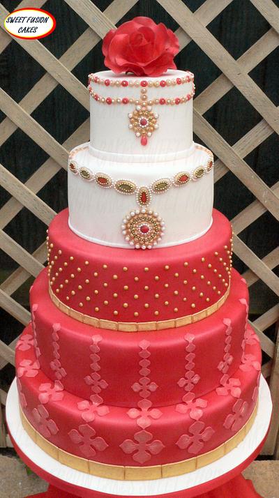 Asian Bridal Fashion - Cake by Sweet Fusion Cakes (Anjuna)