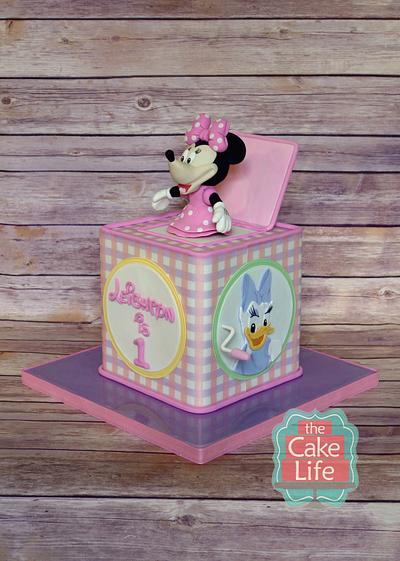 Minnie Mouse cake, Jack in the Box - Cake by The Cake Life