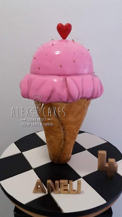 Ice cream cone cake - Cake by Alex