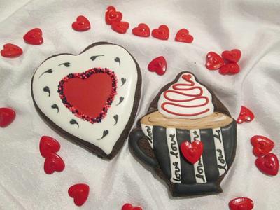 Valentine Cookies - Cake by Christeena Dinehart