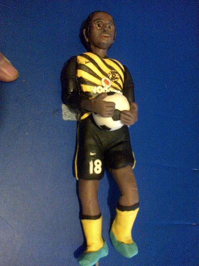 Kaizer Chiefs soccer player - Cake by Maggie Visser