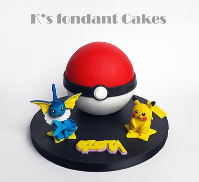 Pokemon Cake - Cake by K's fondant Cakes