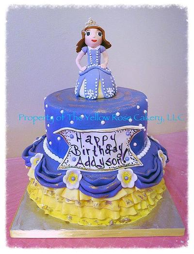 Sophia the First - Cake by The Yellow Rose Cakery, LLC