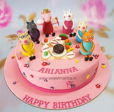 Princess Peppa Pig birthday cake - Cake by Sweet Mantra Homemade Customized Cakes Pune
