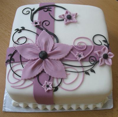 Purple ornament - Cake by Alena