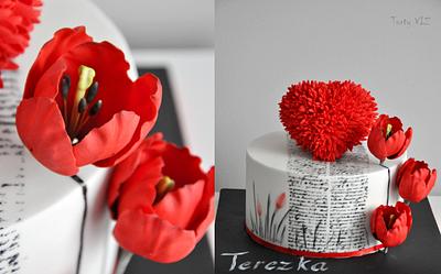 Red heart - Cake by CakesVIZ