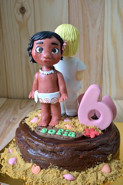 Chocolate cheesecake Vaiana&Nurse - Cake by Lourdes