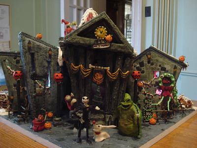 Nightmare Before Christmas Gingerbread House - Cake by Nicholas Ang