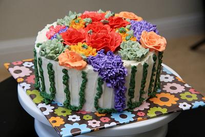 Garden of flowers - Cake by Ann